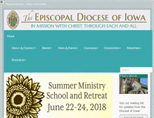 Tablet Screenshot of iowaepiscopal.org